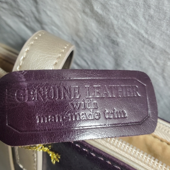 AURIELLE Two Tone Leather Womens Bag /Purse - Picture 4 of 6